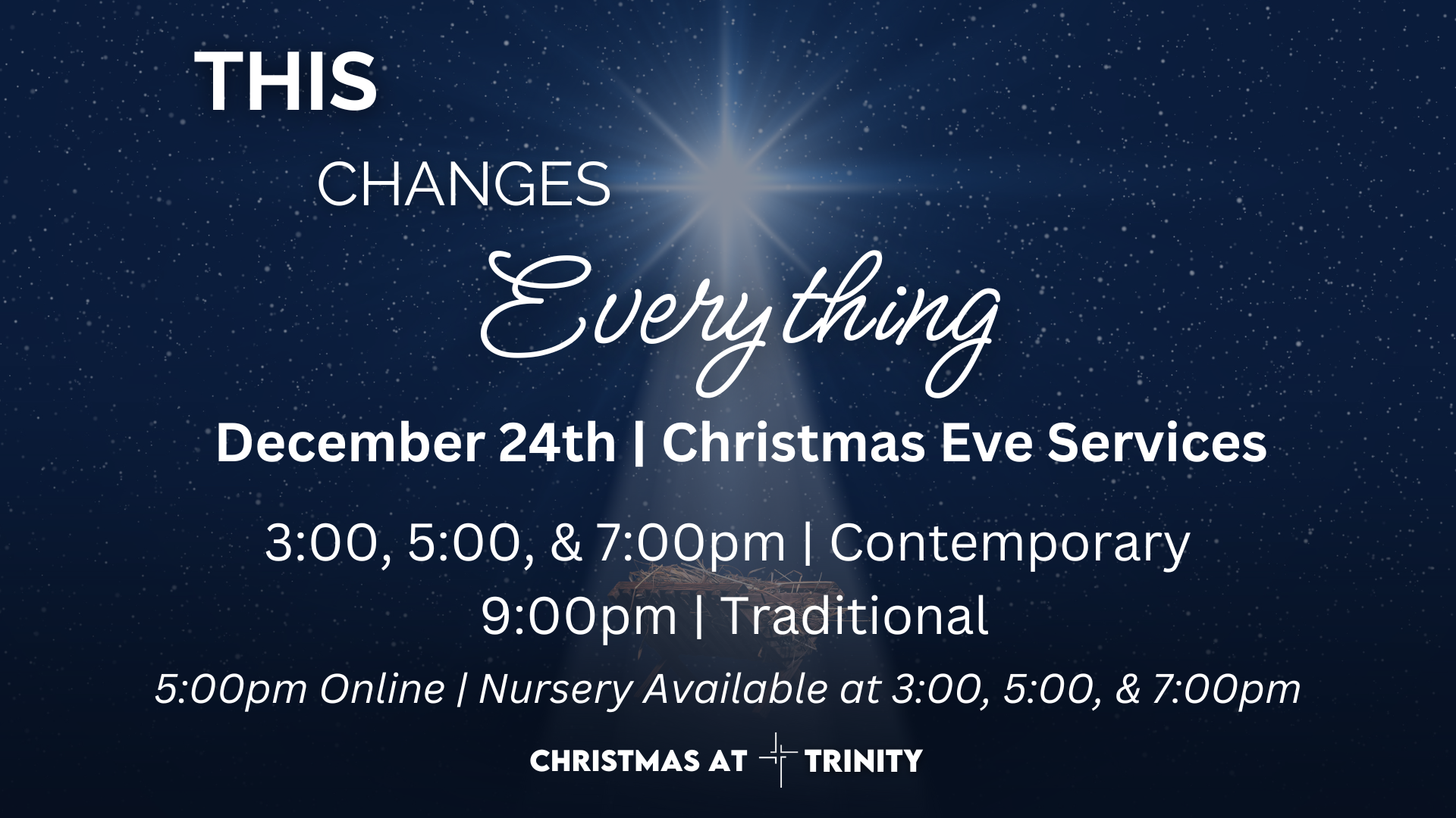 Christmas at Trinity | 7:00pm Contemporary